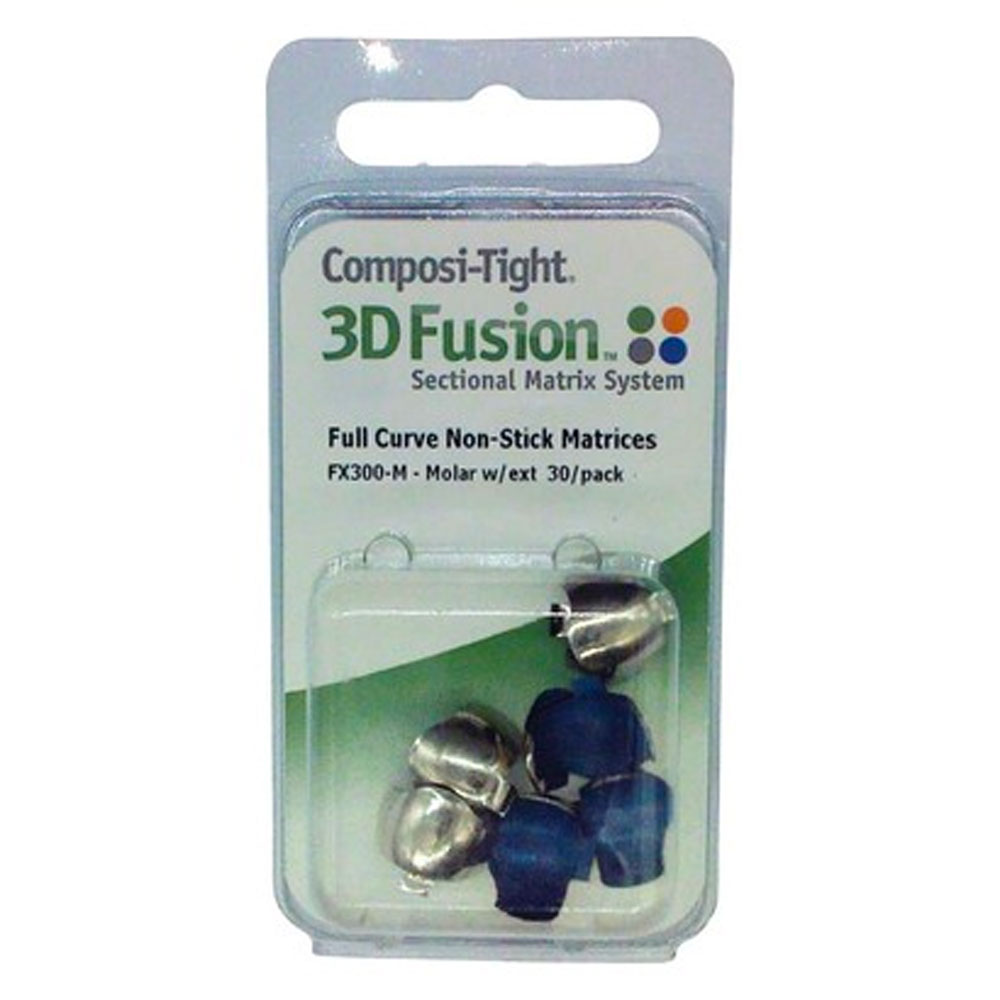 Garrison Composi-Tight 3D Fusion Full Curve Molar Matrices - 6.0 mm - Blue - 30/Pk Garrison Composi-Tight 3D Fusion Full Curve Molar Matrices - 6.0 mm - Blue - 30/Pk